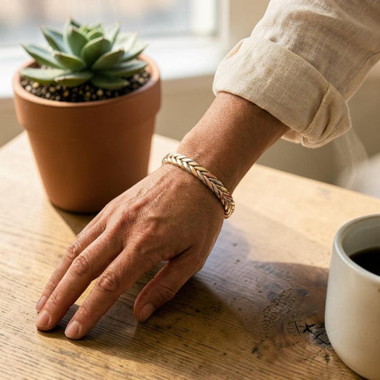 Ayurveda Heritage Stone Copper Bracelet