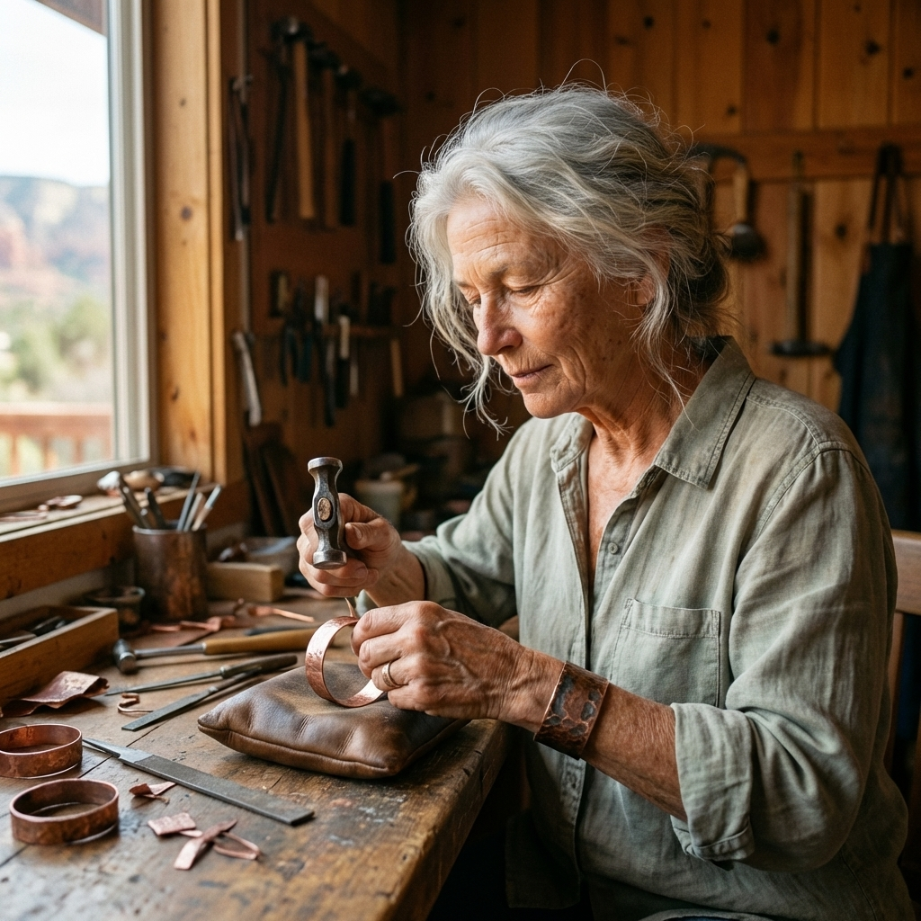 Ayurveda Heritage Reed Copper Bracelet