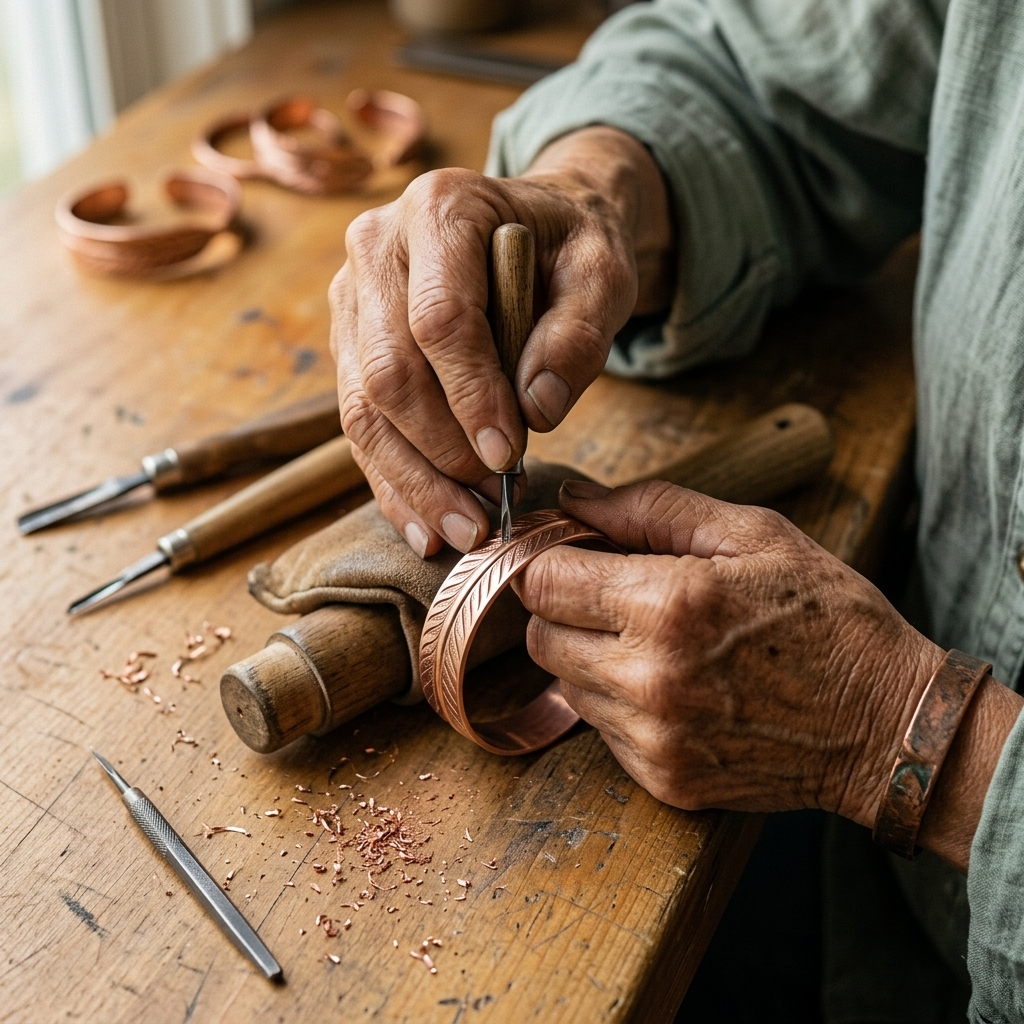 Artisan Handmade Copper Bracelet