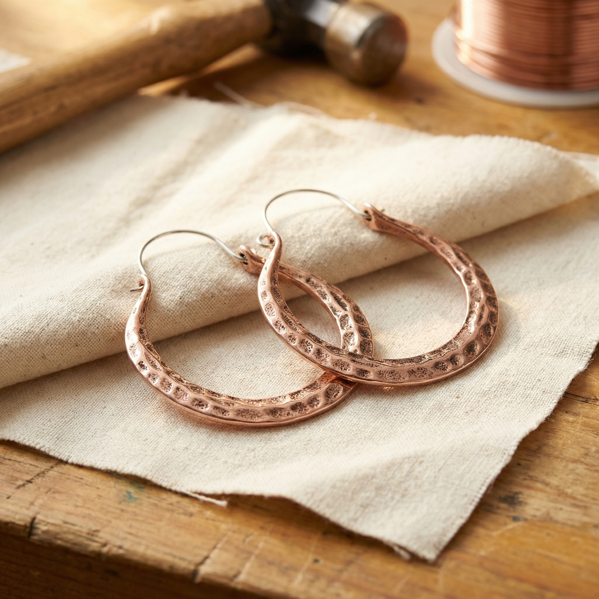 Ayurveda Heritage Ember Copper Earrings