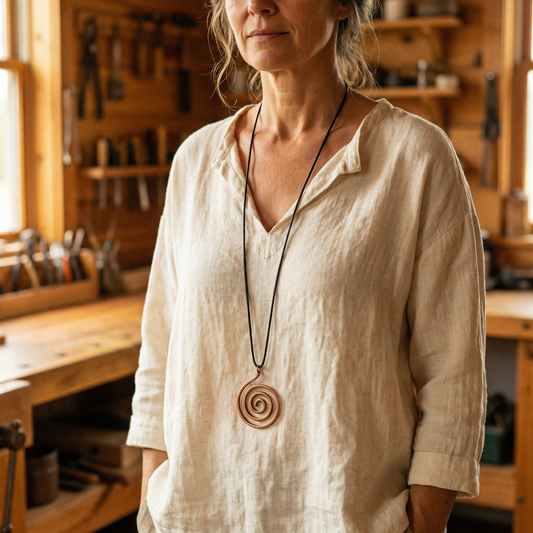 Ayurveda Heritage Mesa Copper Necklace