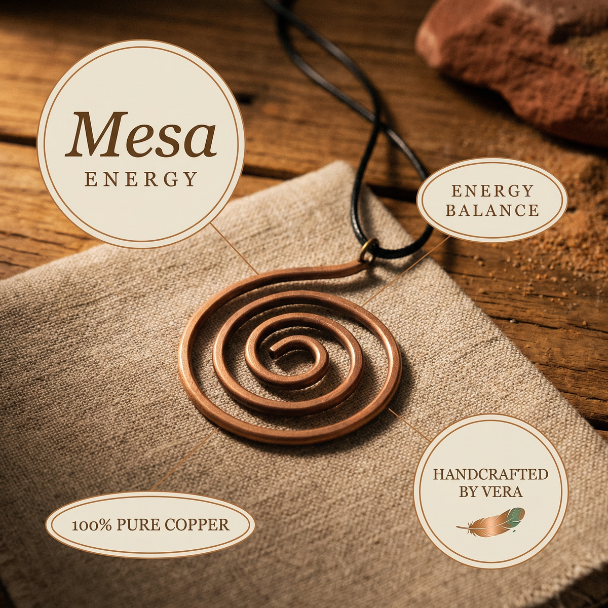 Ayurveda Heritage Mesa Copper Necklace