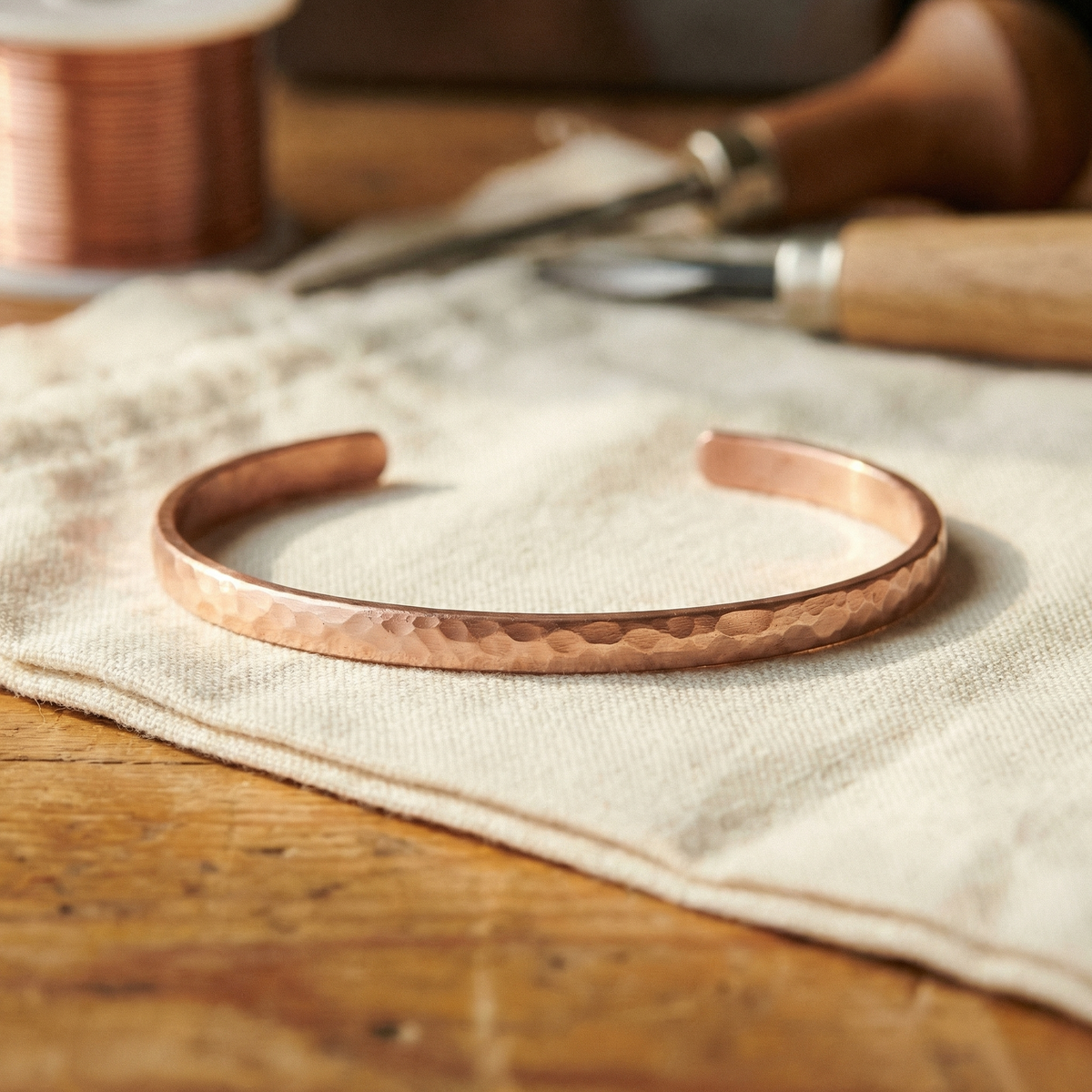 Ayurveda Heritage Sand Copper Anklet