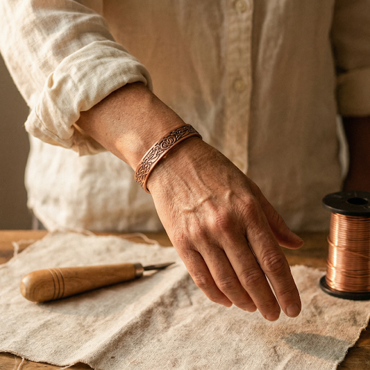 Ayurveda Heritage Flow Copper Bracelet