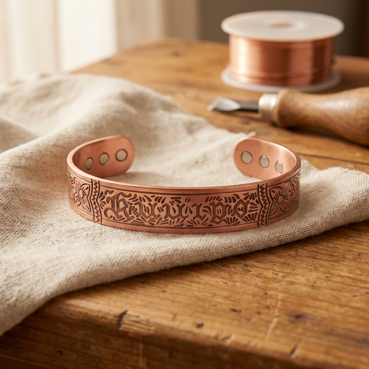 Ayurveda Heritage Drift Copper Bracelet