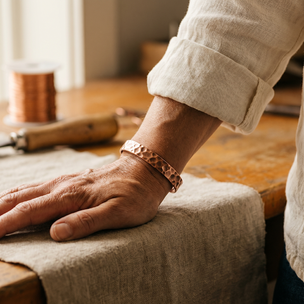 Ayurveda Heritage Furrow Copper Bracelet