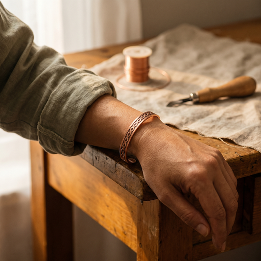 Ayurveda Heritage Current Copper Bracelet