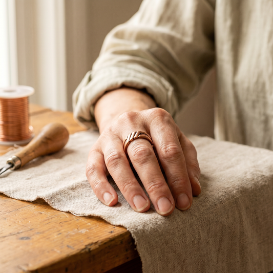Ayurveda Heritage Peat Copper Ring