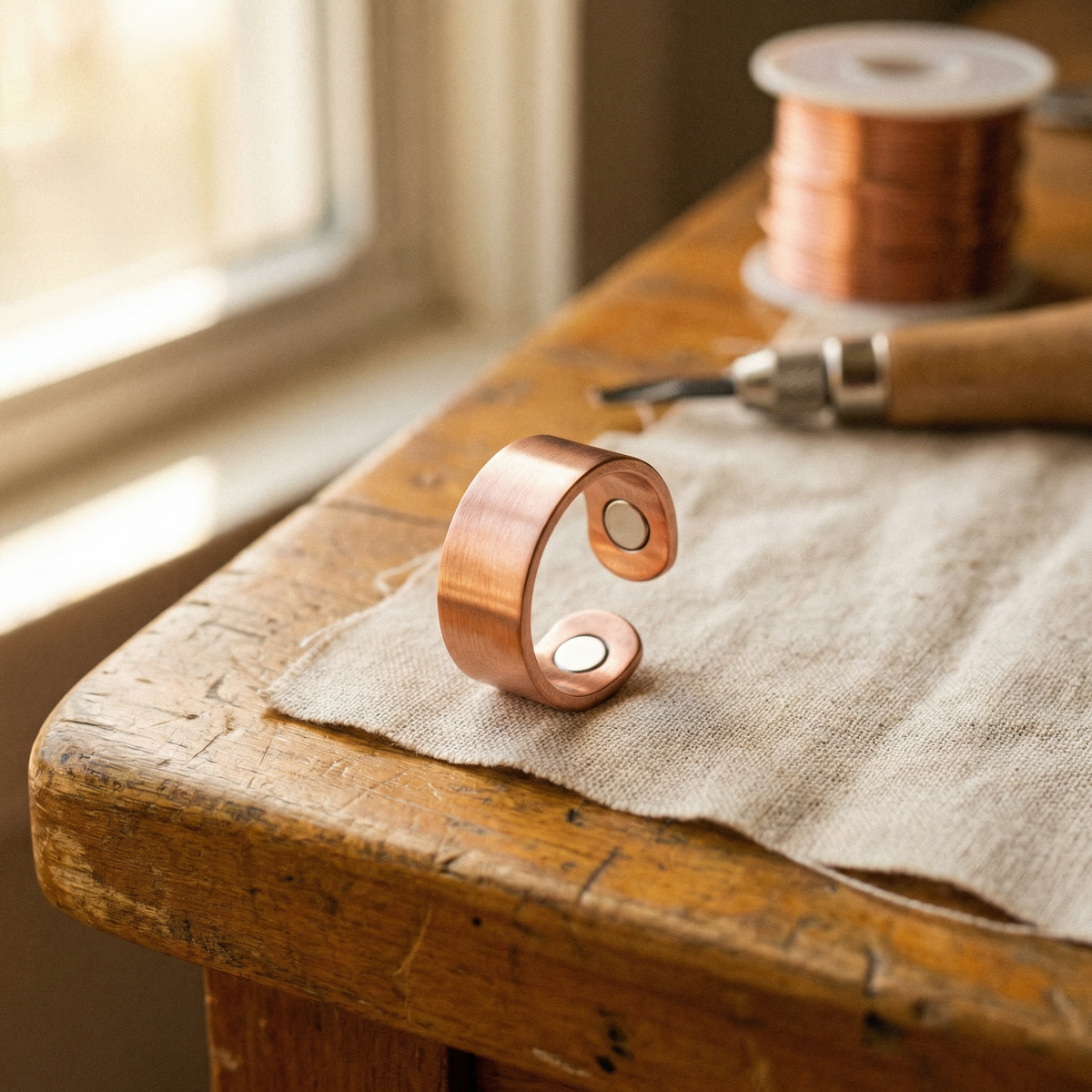 Ayurveda Heritage Weld Copper Ring