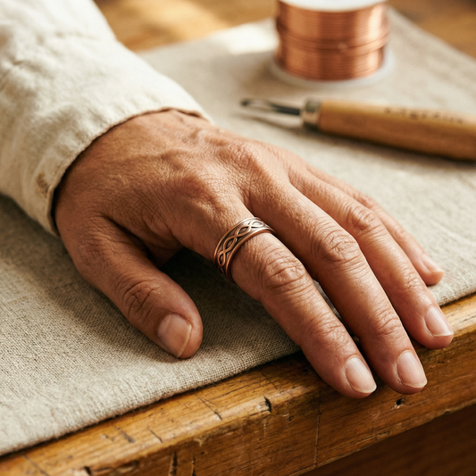 Ayurveda Heritage Char Copper Ring