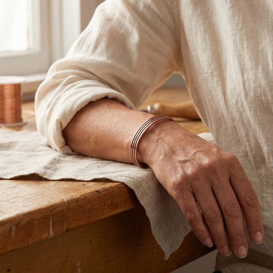 Ayurveda Heritage Sage Copper Bracelet