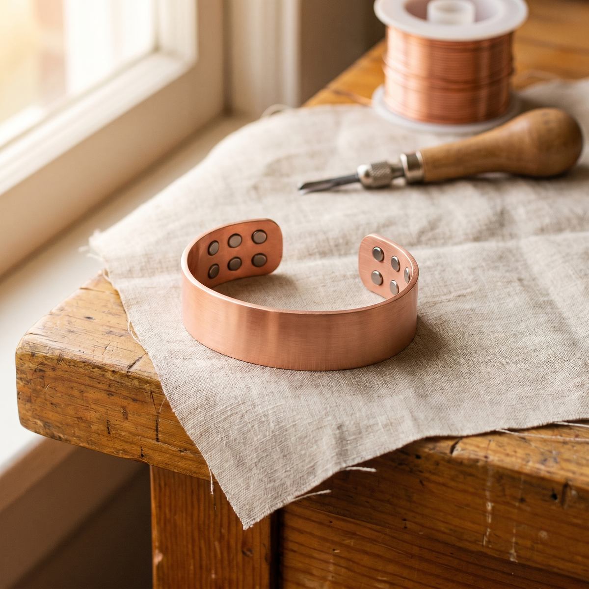 Ayurveda Heritage Anvil Copper Bracelet