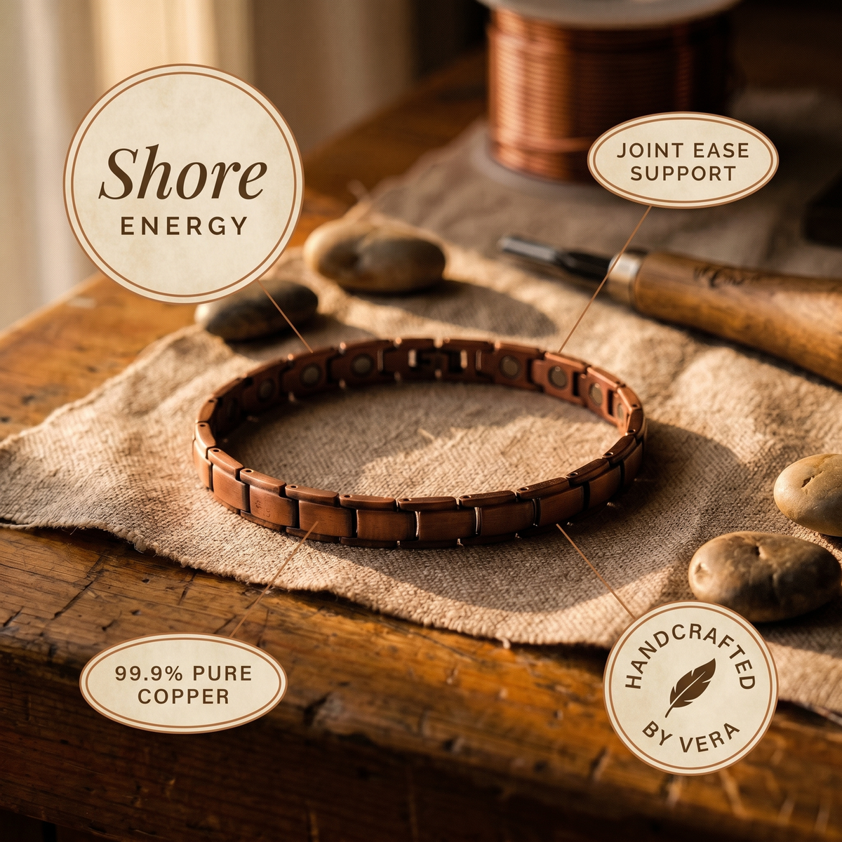 Ayurveda Heritage Shore Copper Anklet
