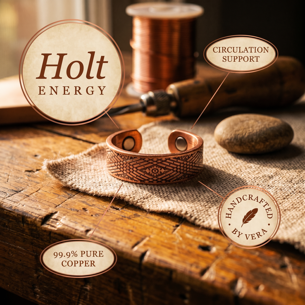Ayurveda Heritage Holt Copper Ring