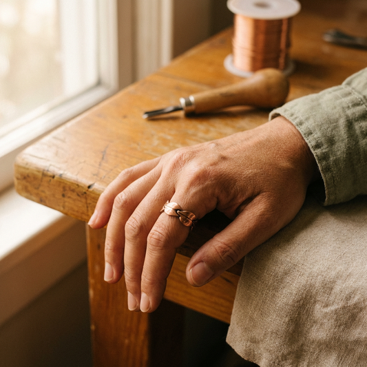 Ayurveda Heritage Bind Copper Ring