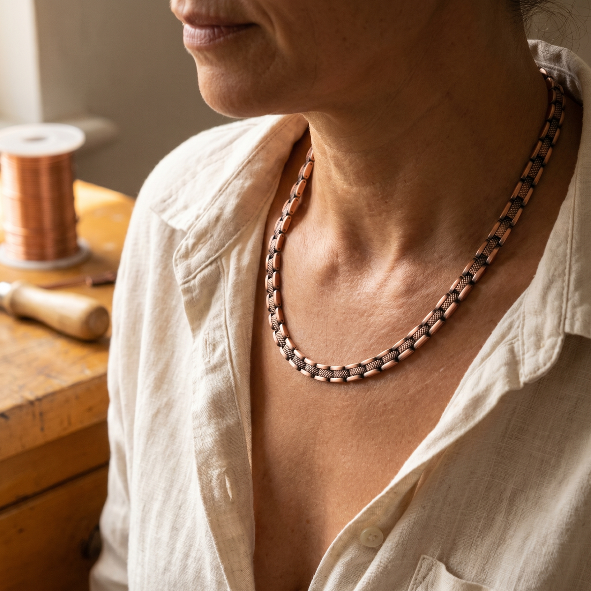 Ayurveda Heritage Haze Copper Necklace