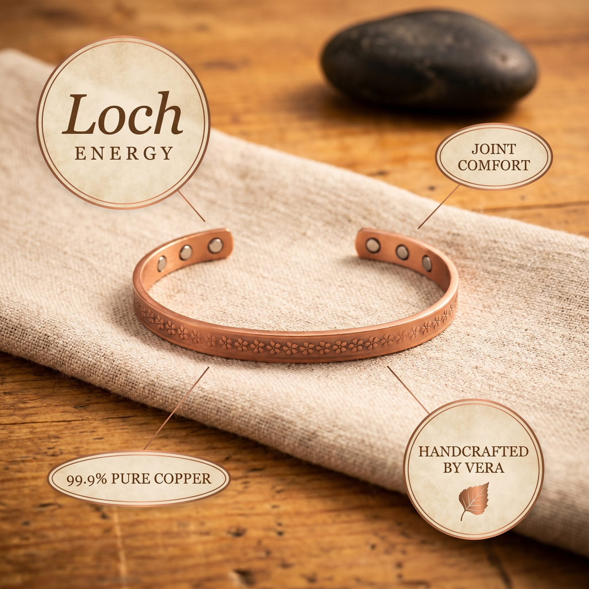 Ayurveda Heritage Loch Copper Bracelet
