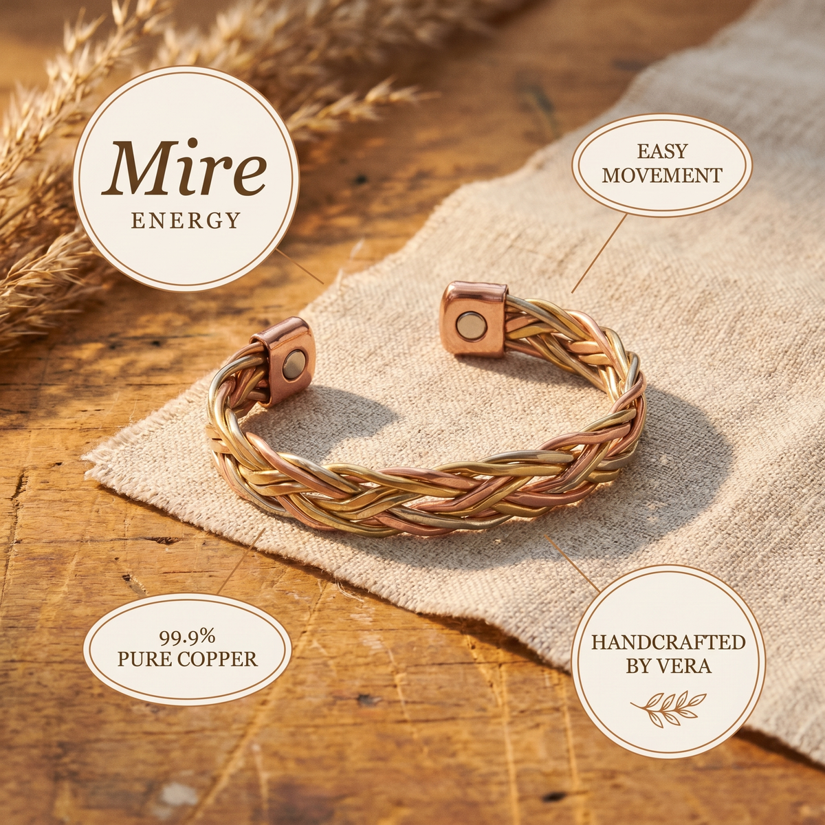 Ayurveda Heritage Mire Copper Bracelet