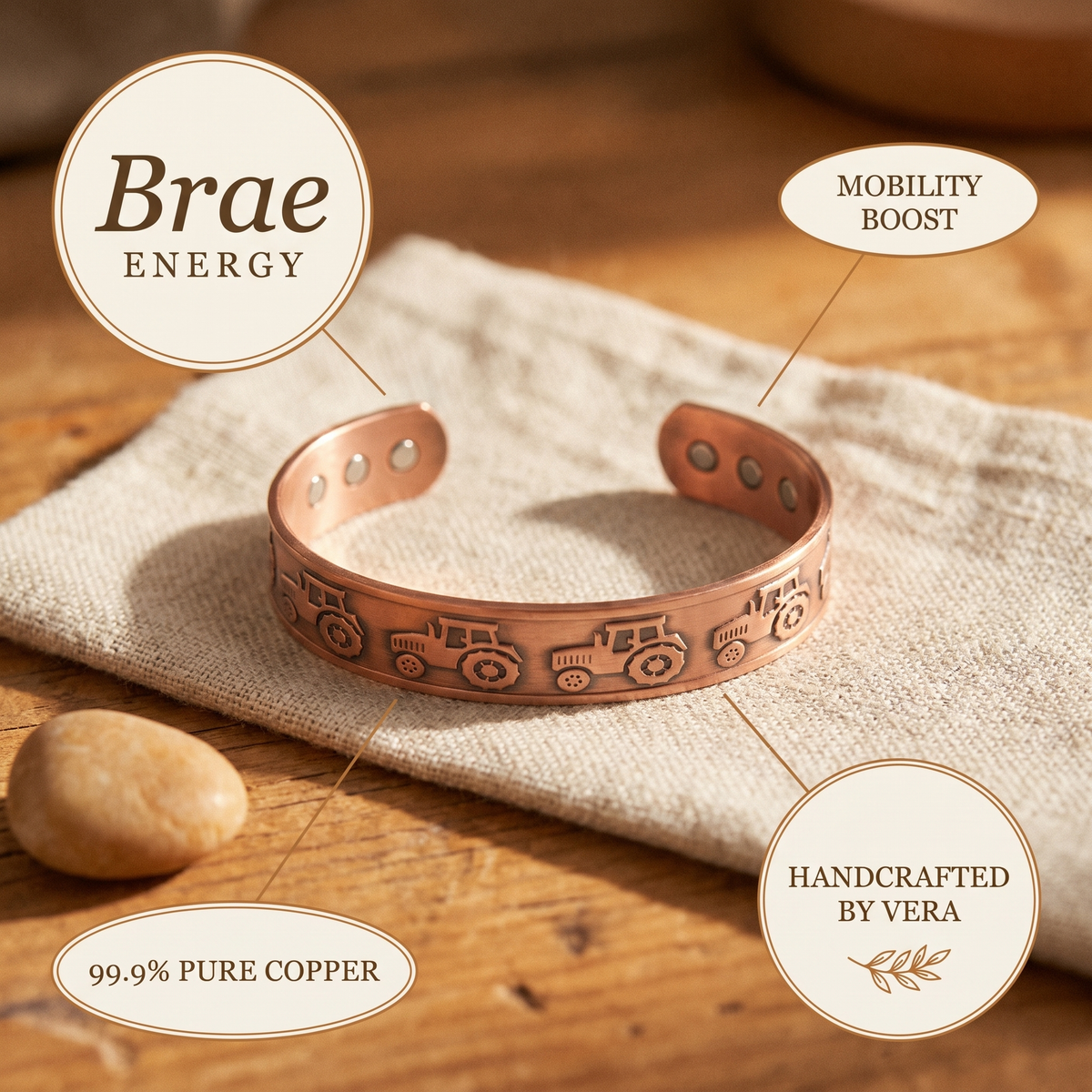 Ayurveda Heritage Brae Copper Bracelet