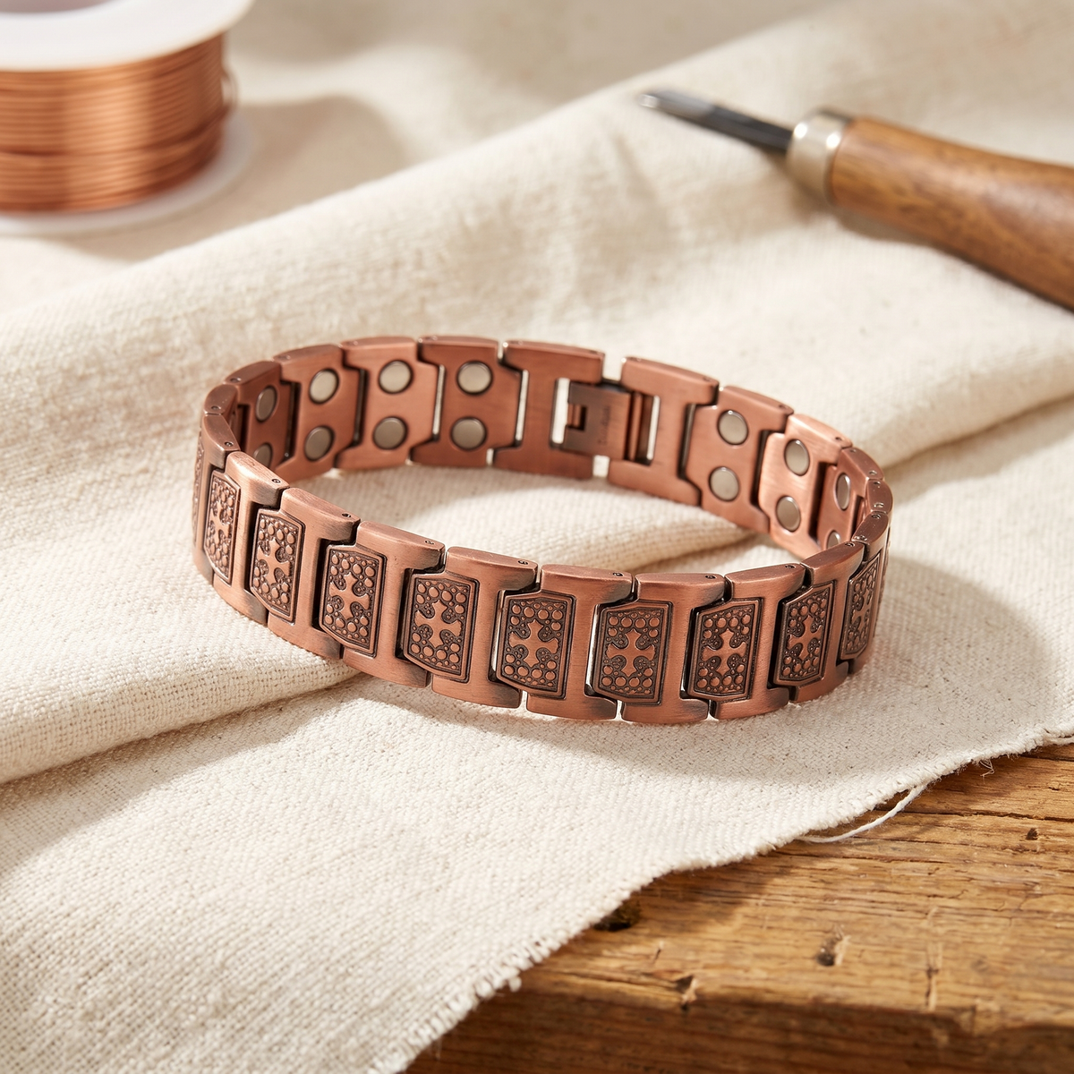 Ayurveda Heritage Gale Men's Copper Bracelet
