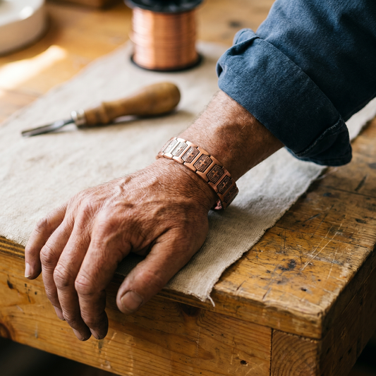 Ayurveda Heritage Gale Men's Copper Bracelet