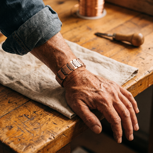 Ayurveda Heritage Glen Men's Copper Bracelet