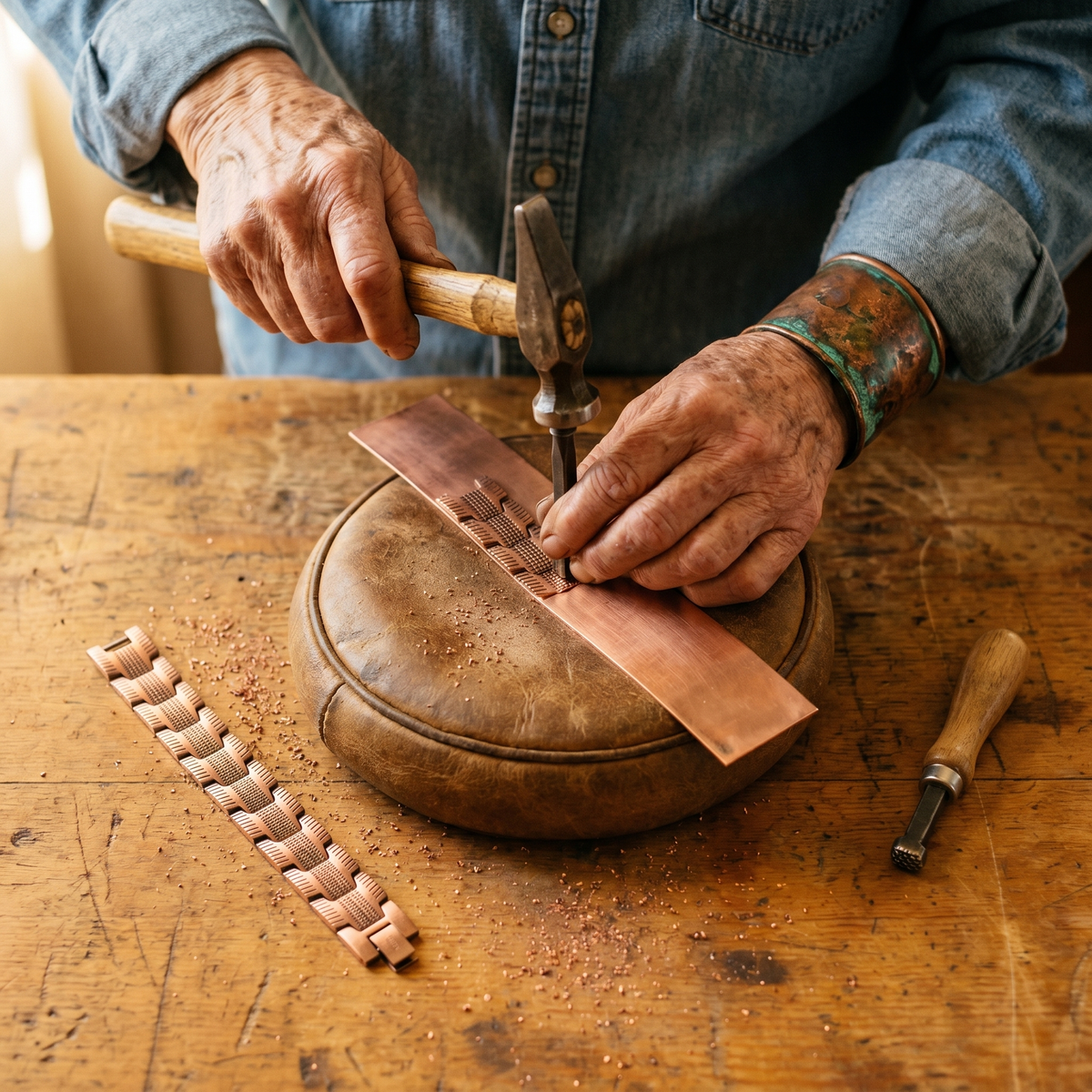 Ayurveda Heritage Crag Copper Bracelet