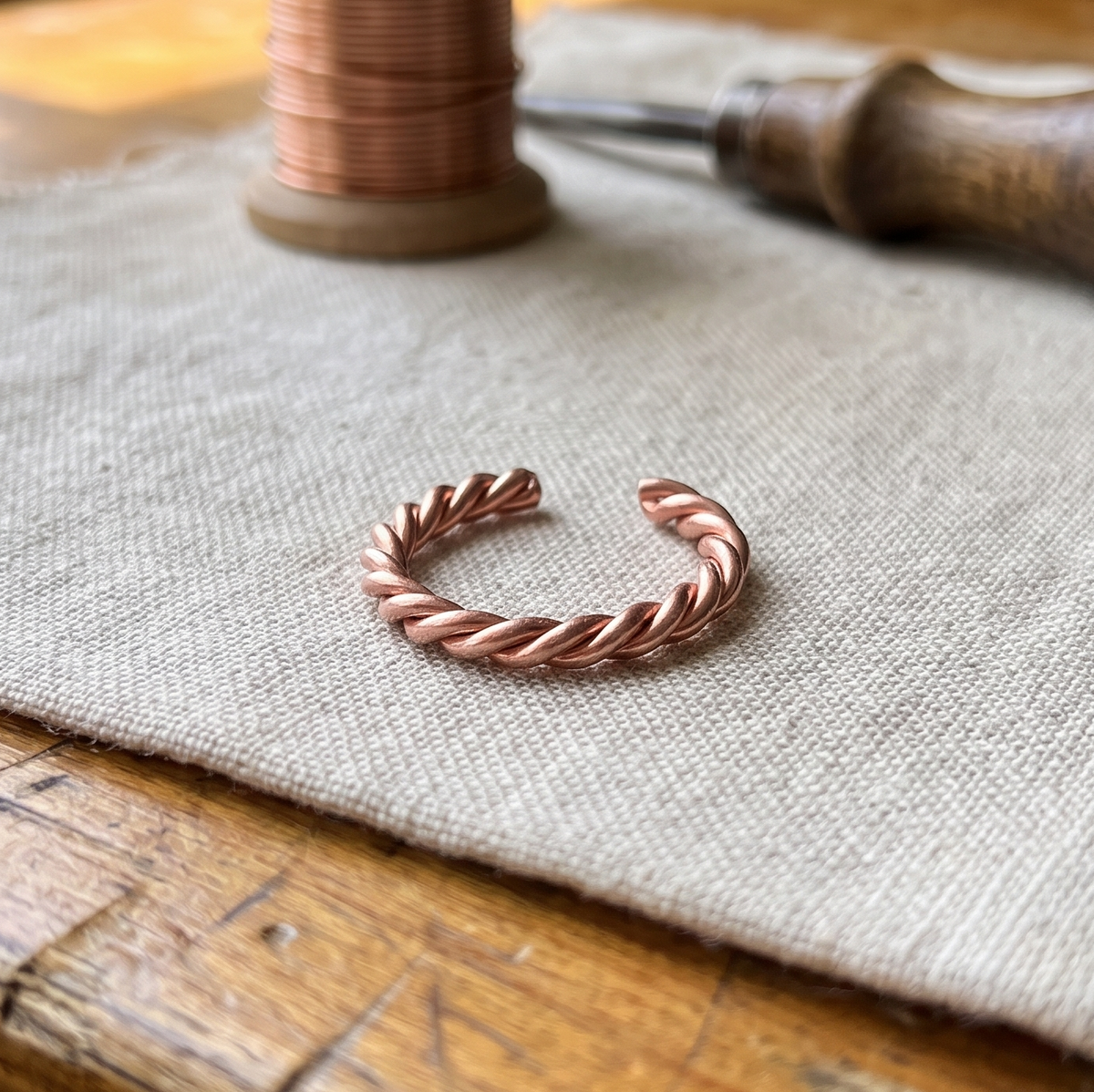Ayurveda Heritage Copper Tensor Ring
