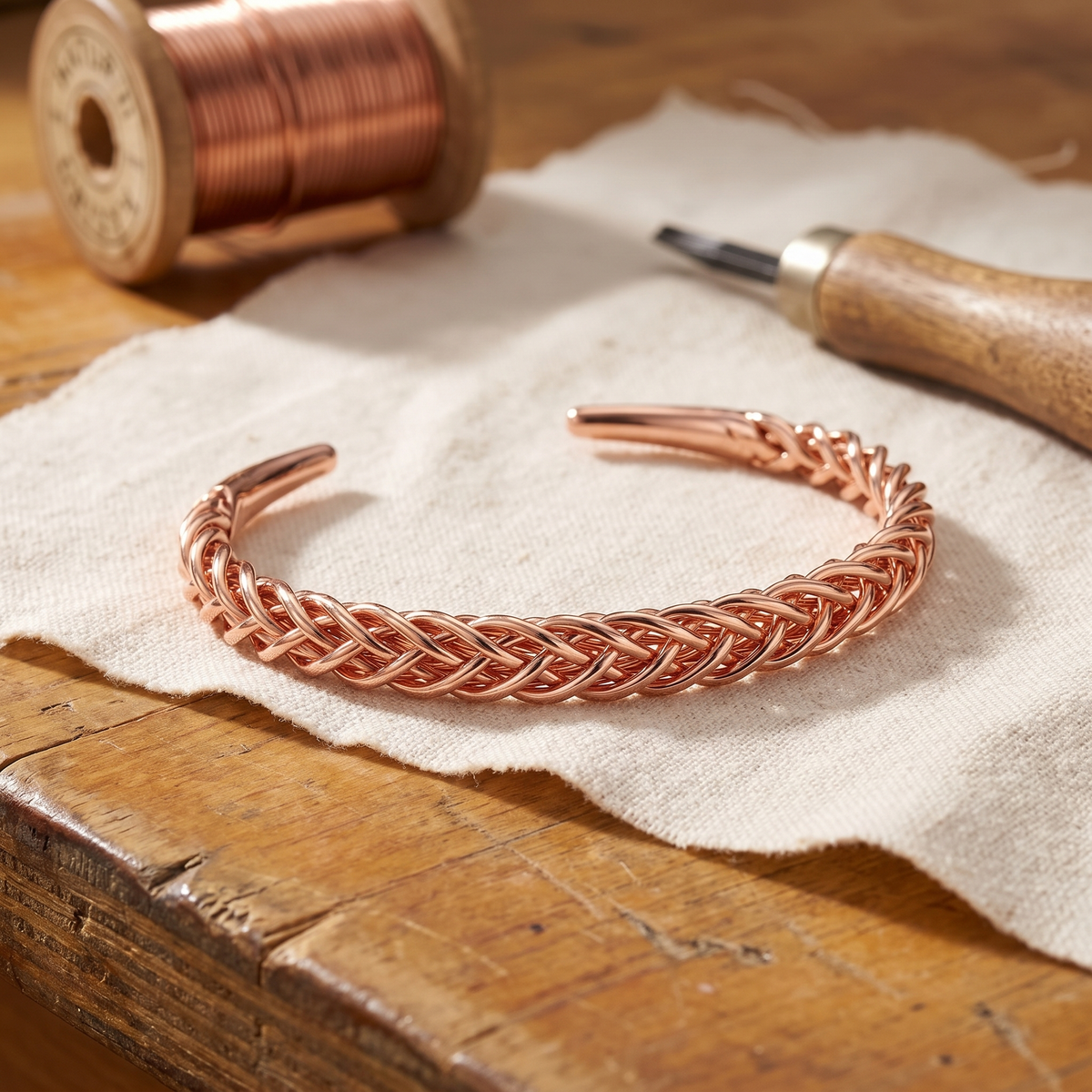 Ayurveda Heritage Fox Copper Bracelet