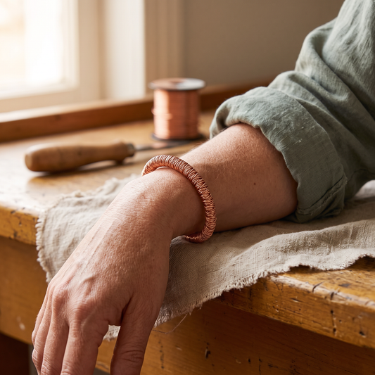 Ayurveda Heritage Fjord Copper Cuff