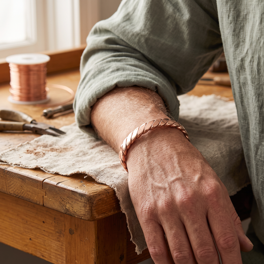 Ayurveda Heritage Bough Copper Bracelet