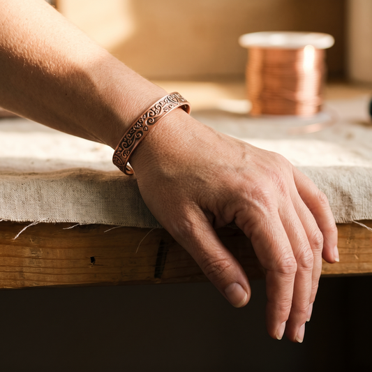 Ayurveda Heritage Tide Copper Bracelet
