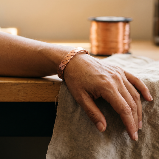 Ayurveda Heritage Reed Copper Bracelet