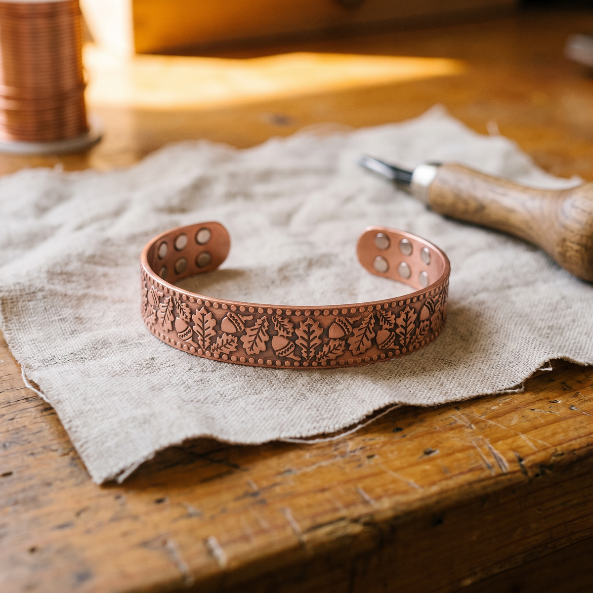 Ayurveda Heritage Timber Copper Bracelet
