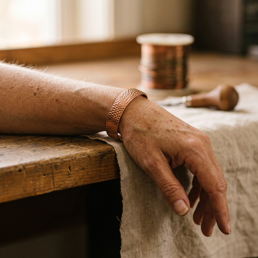Ayurveda Heritage Moon Copper Bracelet