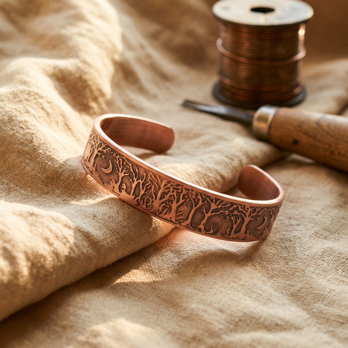 Ayurveda Heritage Grove Copper Bracelet