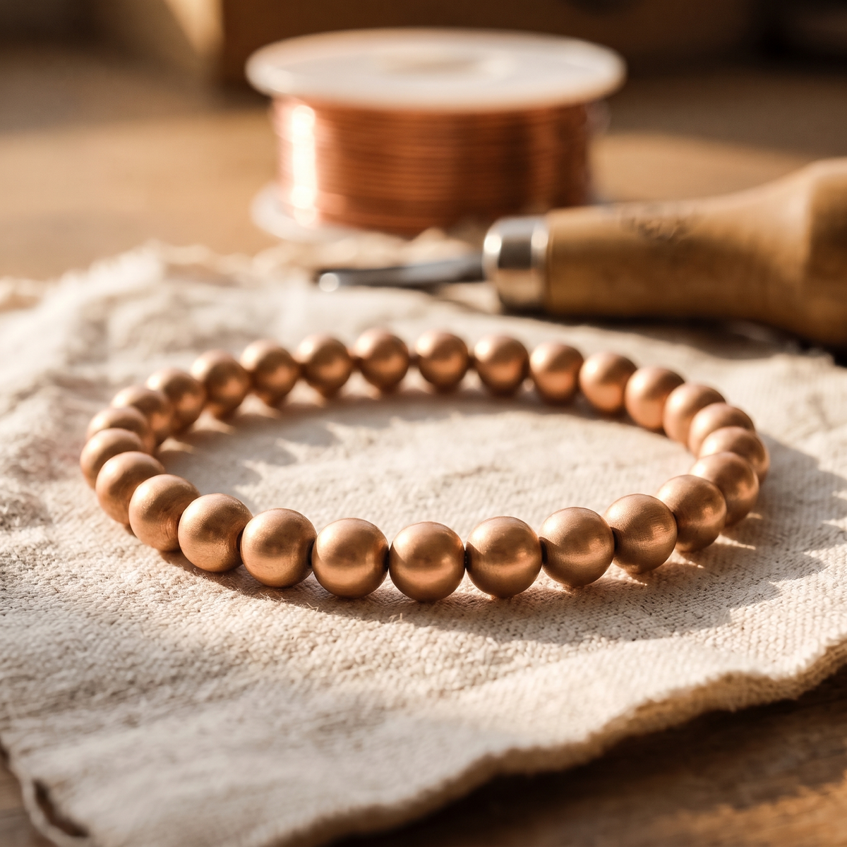 Ayurveda Heritage Bark Copper Bracelet