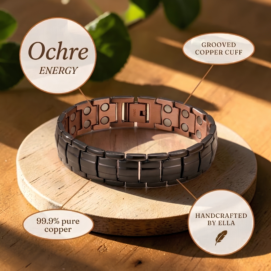 Ayurveda Heritage Ochre Men's Copper Bracelet