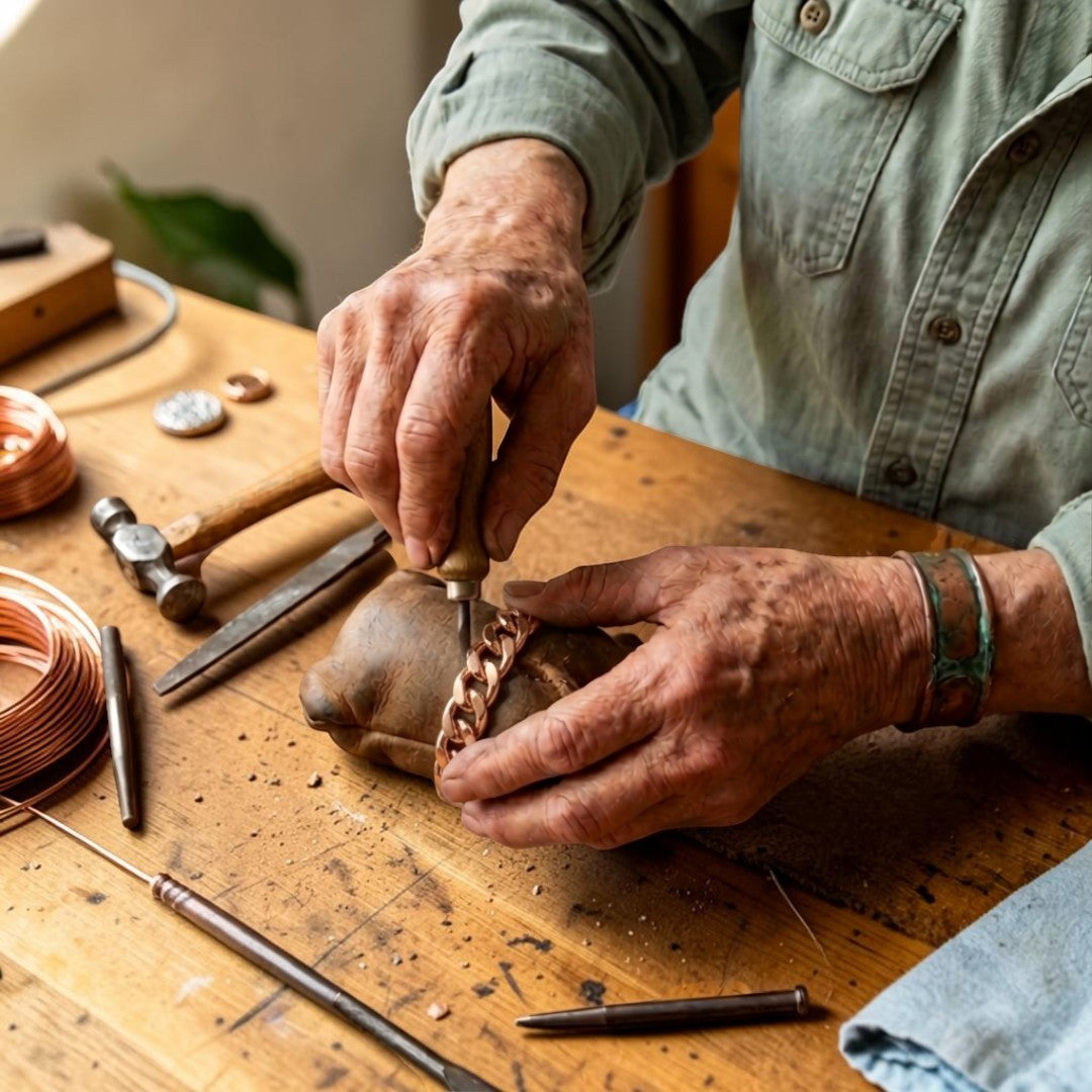 Ayurveda Heritage Big Cuffo Copper Bracelet