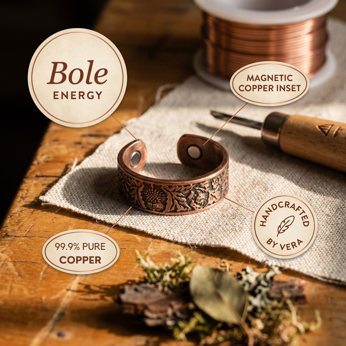 Ayurveda Heritage Bole Copper Ring