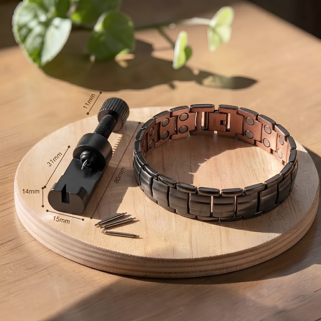 Ayurveda Heritage Ochre Men's Copper Bracelet