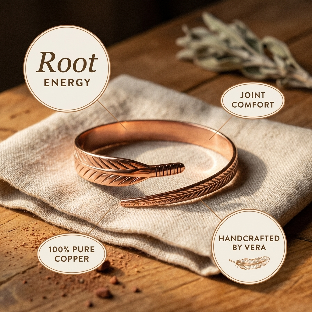 Ayurveda Heritage Root Copper Bracelet