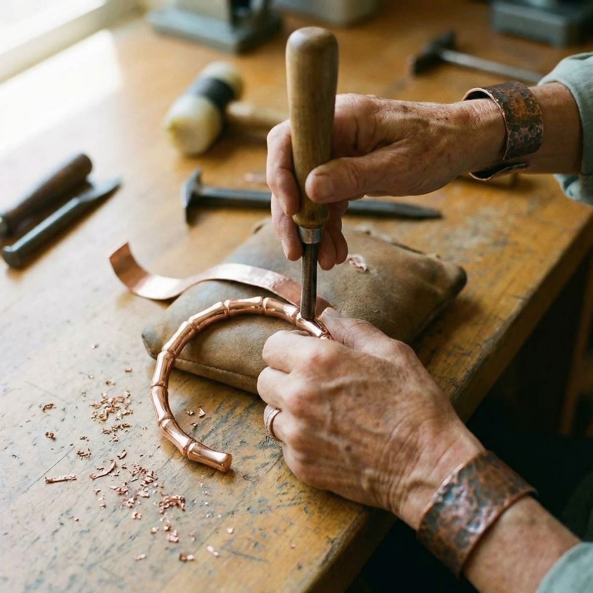 Ayurveda Heritage Grove Copper Bracelet
