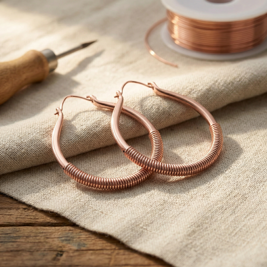 Ayurveda Heritage Creek Copper Earrings