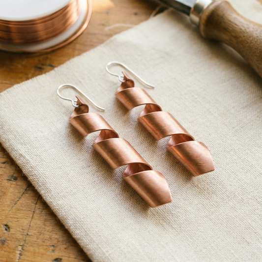 Ayurveda Heritage Dusk Copper Earrings