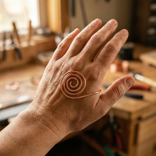 Ayurveda Heritage Flow Copper Hand Spiral