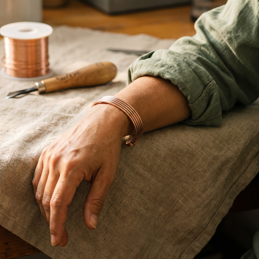 Ayurveda Heritage Ridge Copper Bracelet