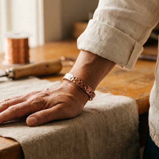 Ayurveda Heritage Furrow Copper Bracelet