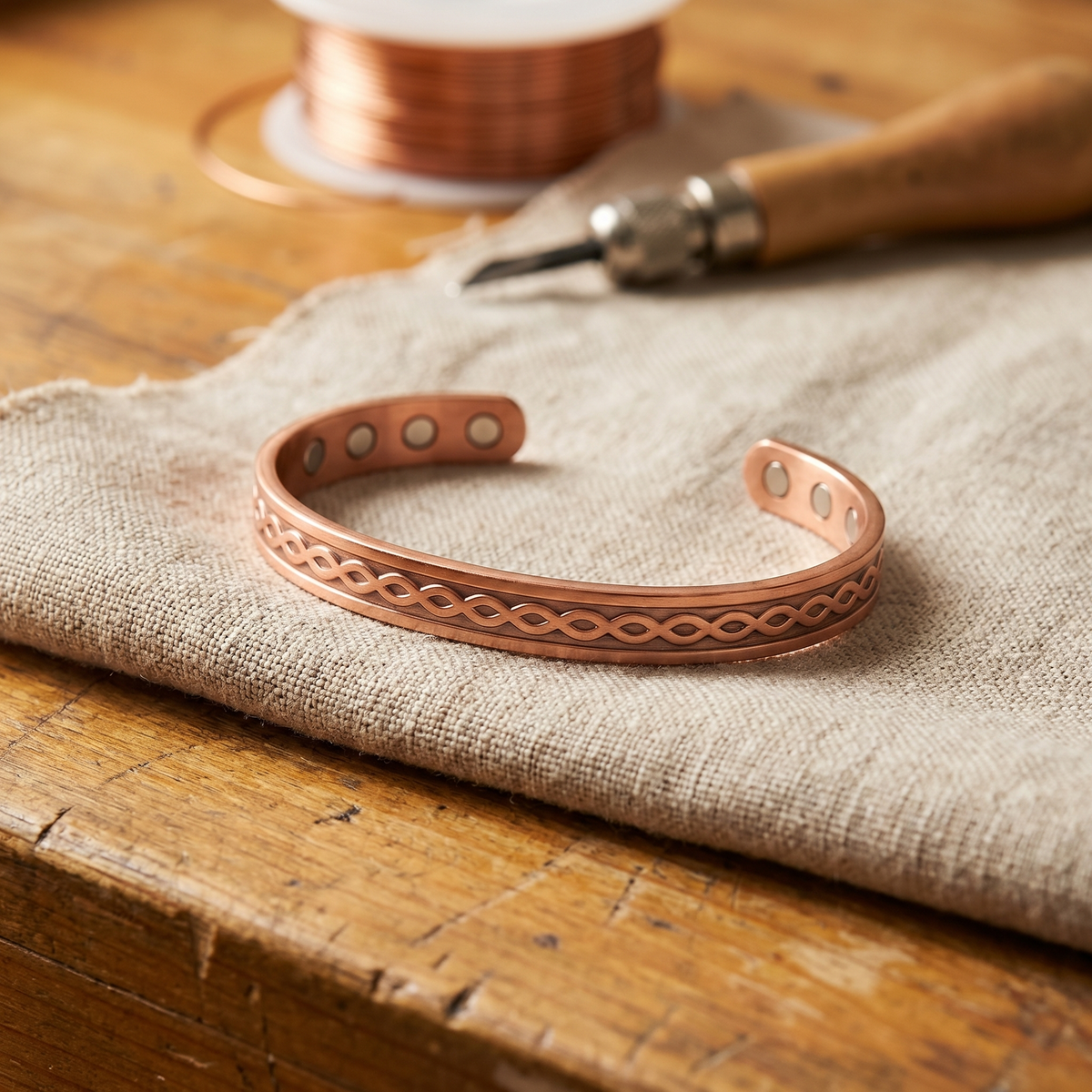 Ayurveda Heritage Current Copper Bracelet