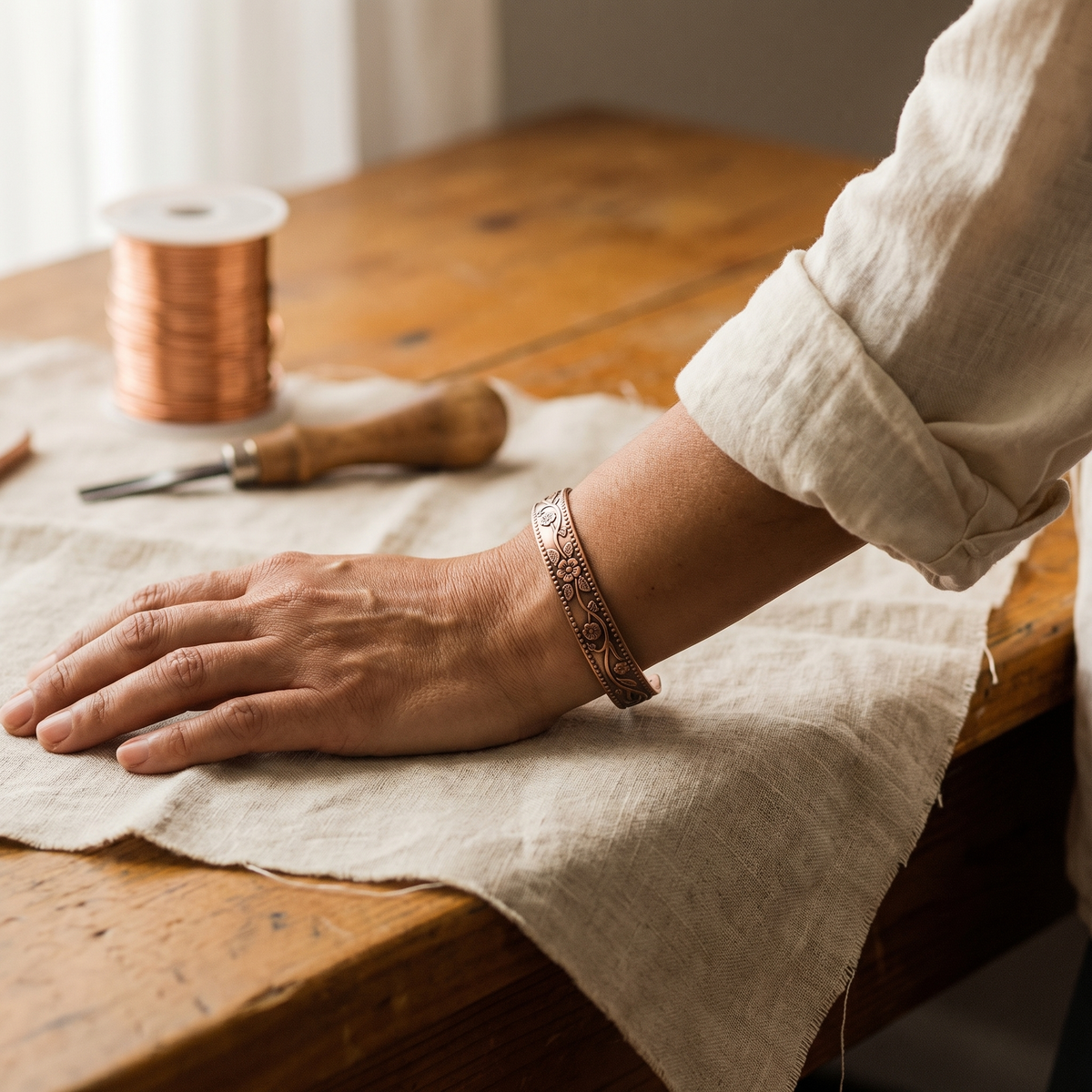 Ayurveda Heritage Knell Copper Bracelet